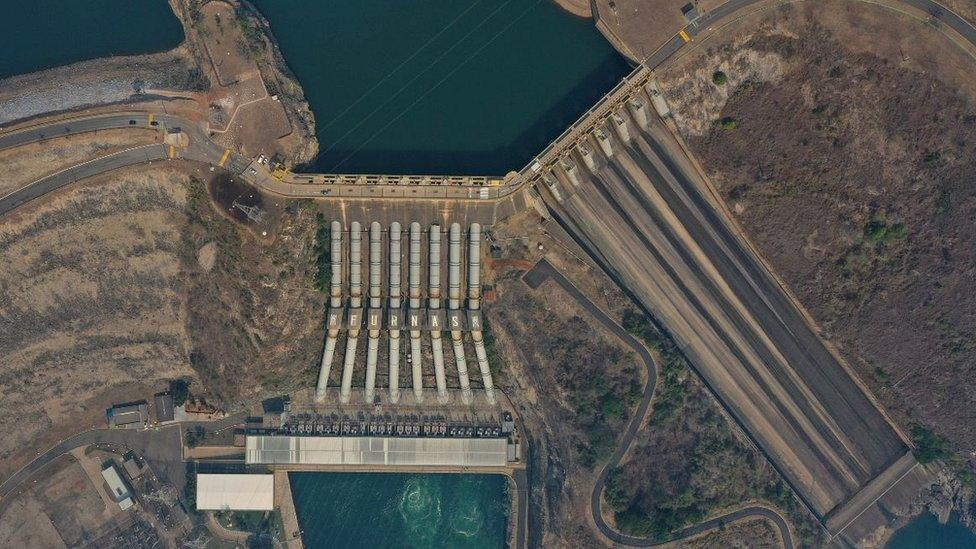 The Furnas hydroelectric plant in Minas Gerais state