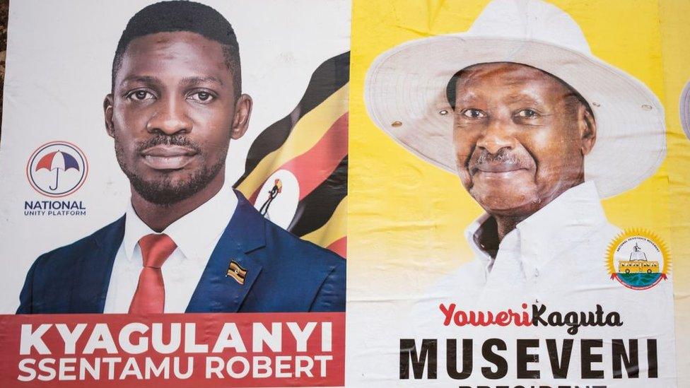 Bobi Wine and Yoweri Museveni