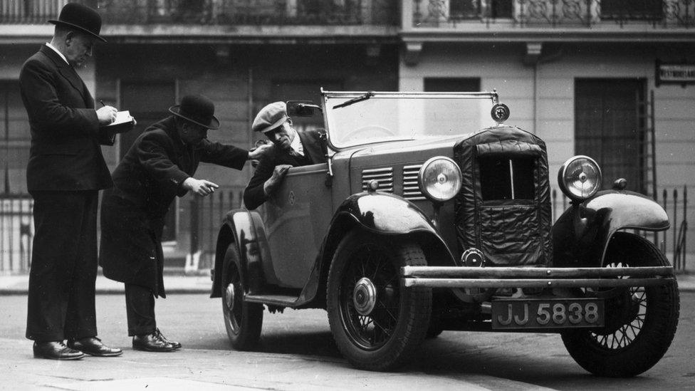 Driving instructor in 1935