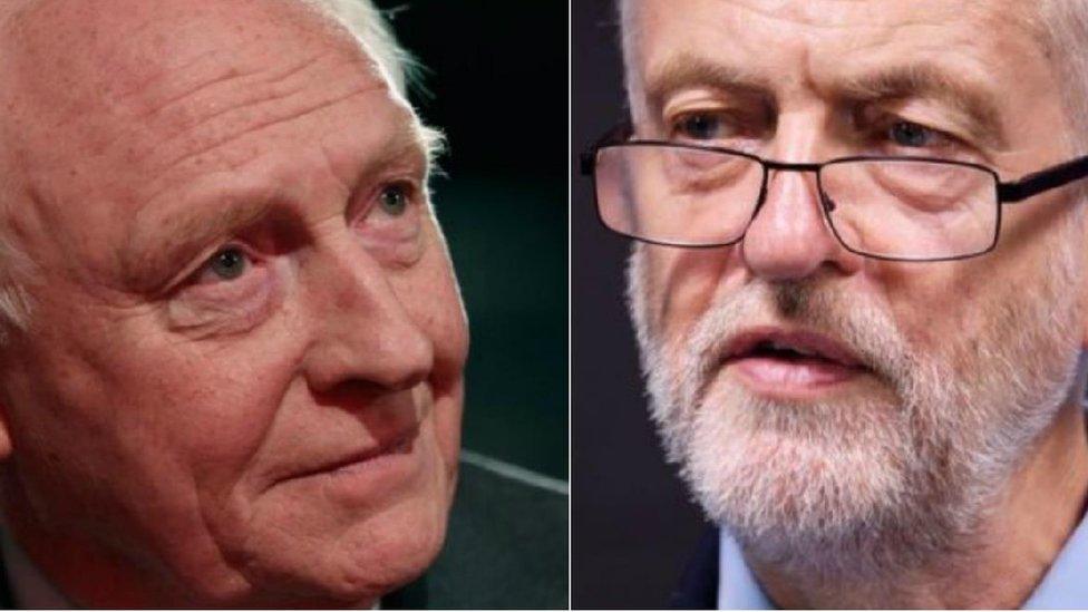 Neil Kinnock and Jeremy Corbyn