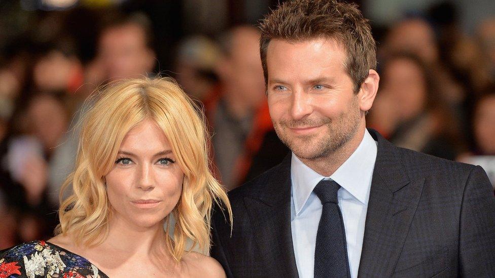 Sienna Miller and Bradley Cooper in London at the Burnt premiere