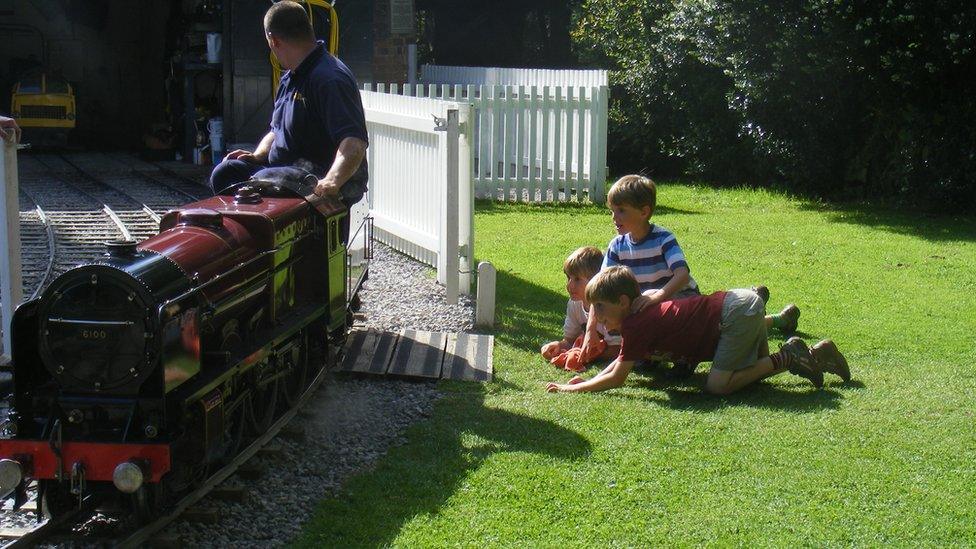 The Waddington brothers have been interested in miniature trains since they were young