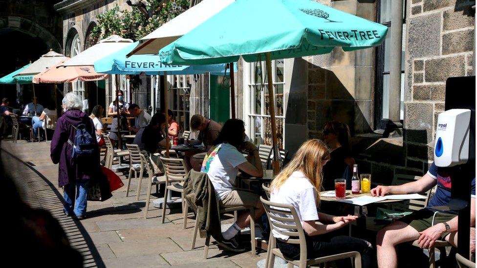 Edinburgh outdoor seating area