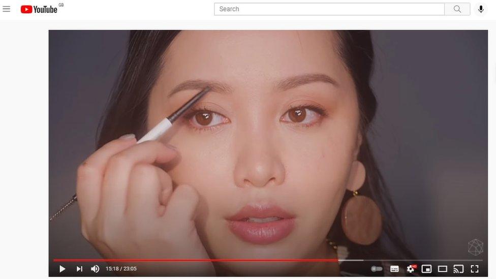 A screenshot from a Michelle Phan video