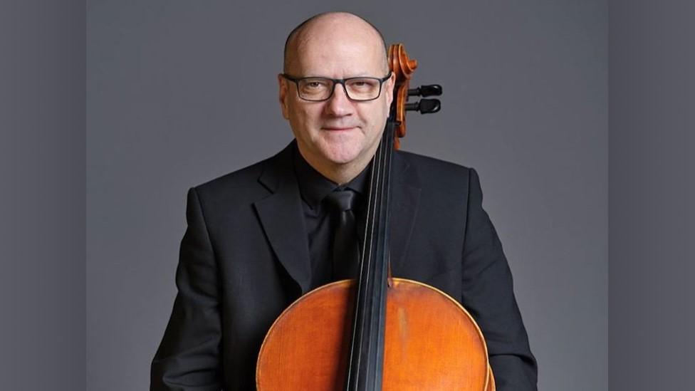 Gethyn Jones with his cello