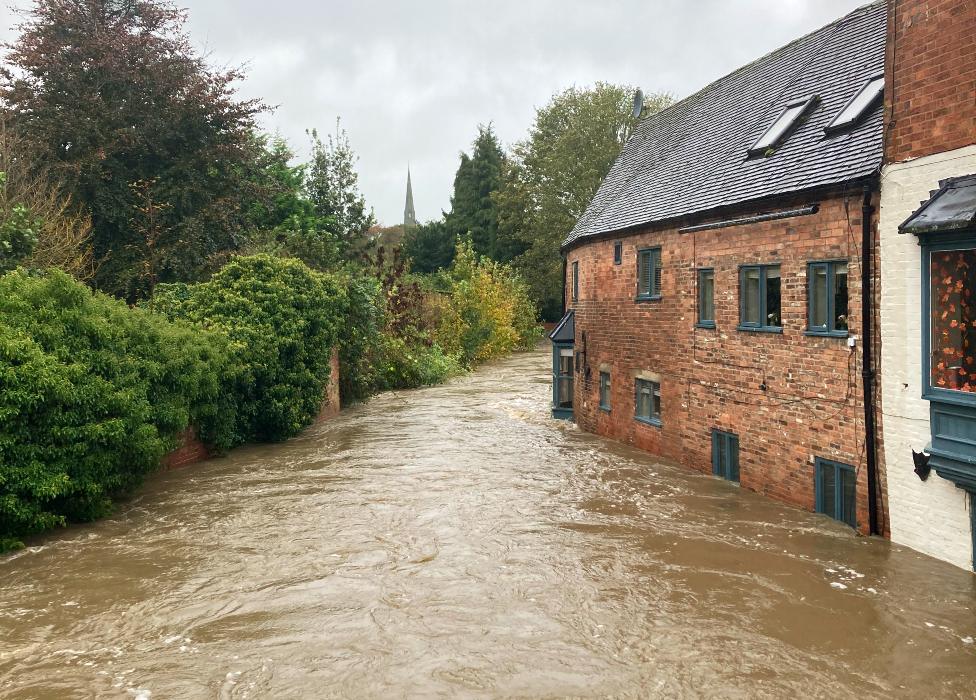 Flooding in Ashbourne, Derbyshire