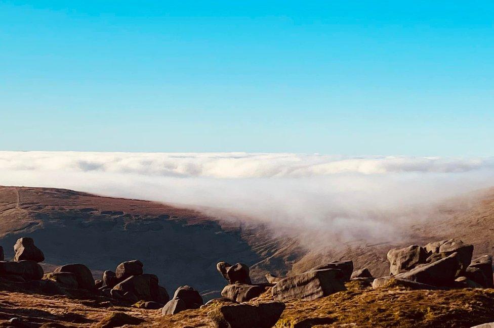 Cloud inversion at Kinder Scout