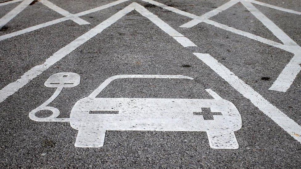 Electric car charging point