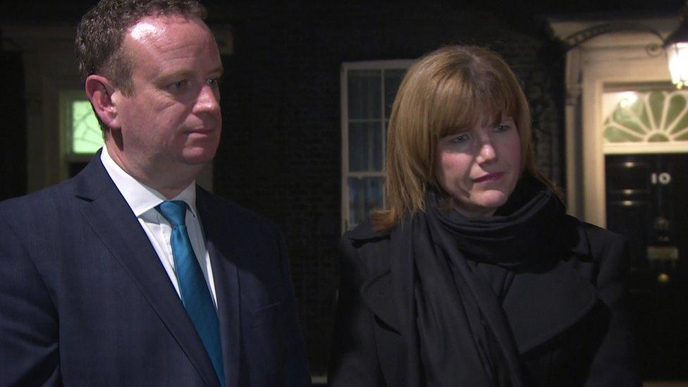 Stephen Kelly from Manufacturing NI and Claire Guinness from Warrenpoint Harbour were at the meeting in Downing Street