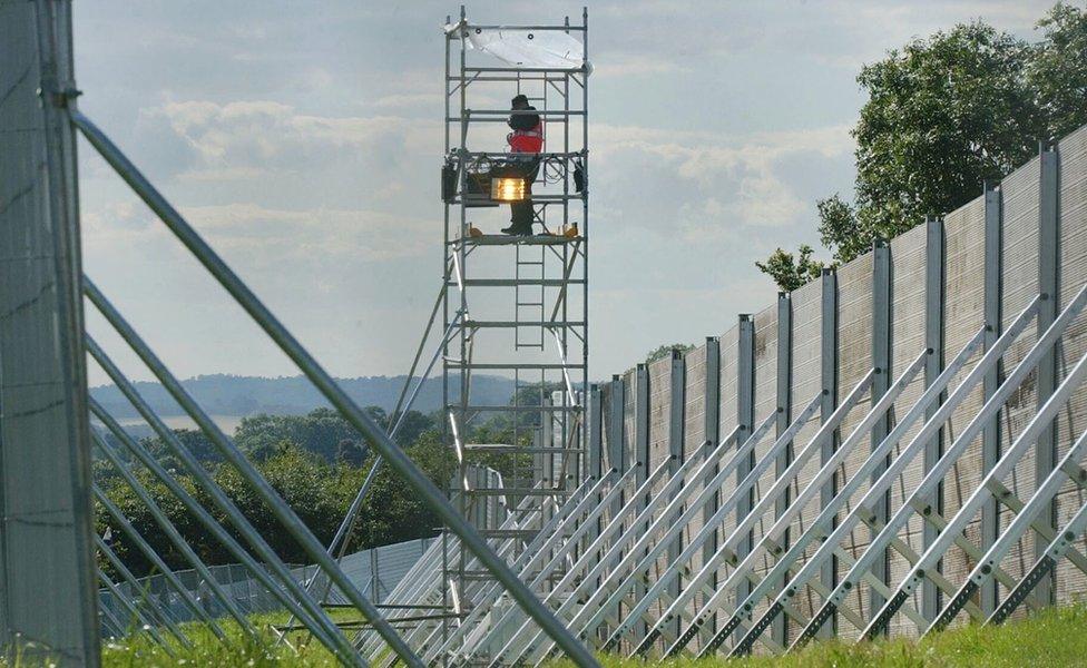 The Glastonbury super fence