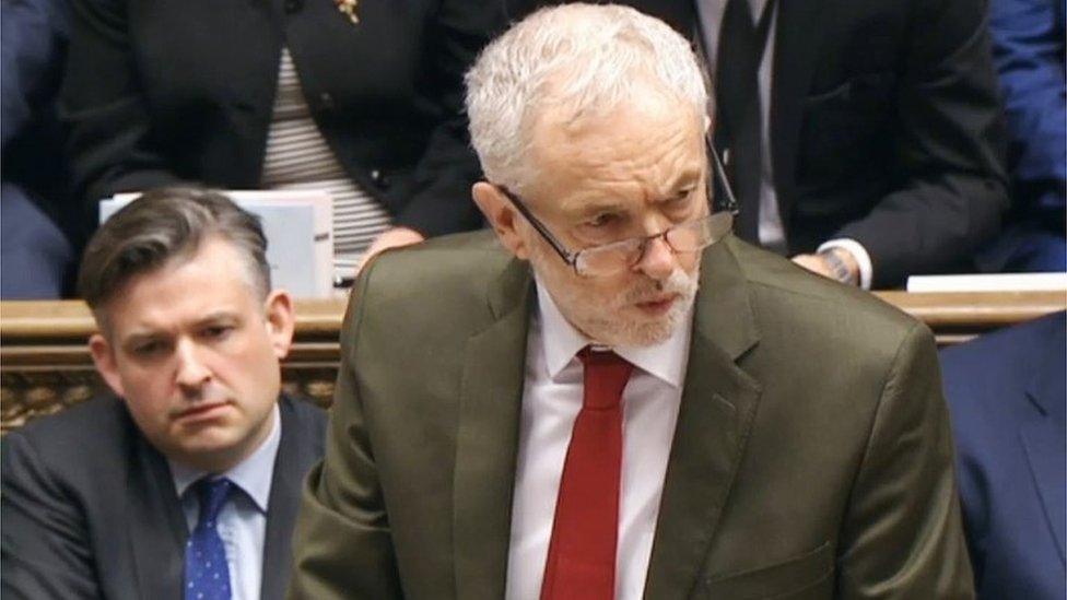 Jeremy Corbyn at PMQs