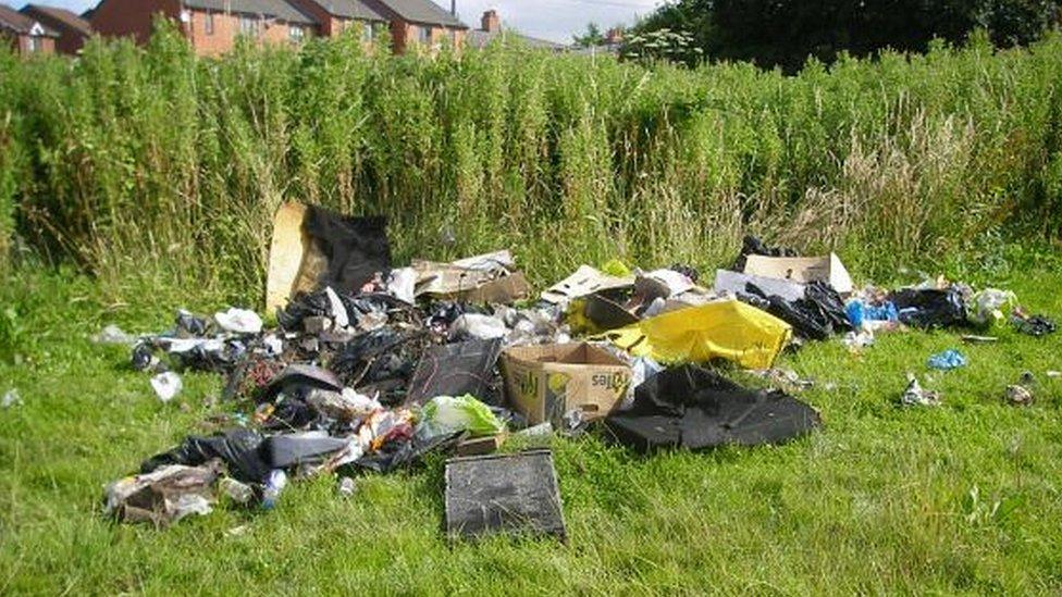 Fly-tipping in Wrexham