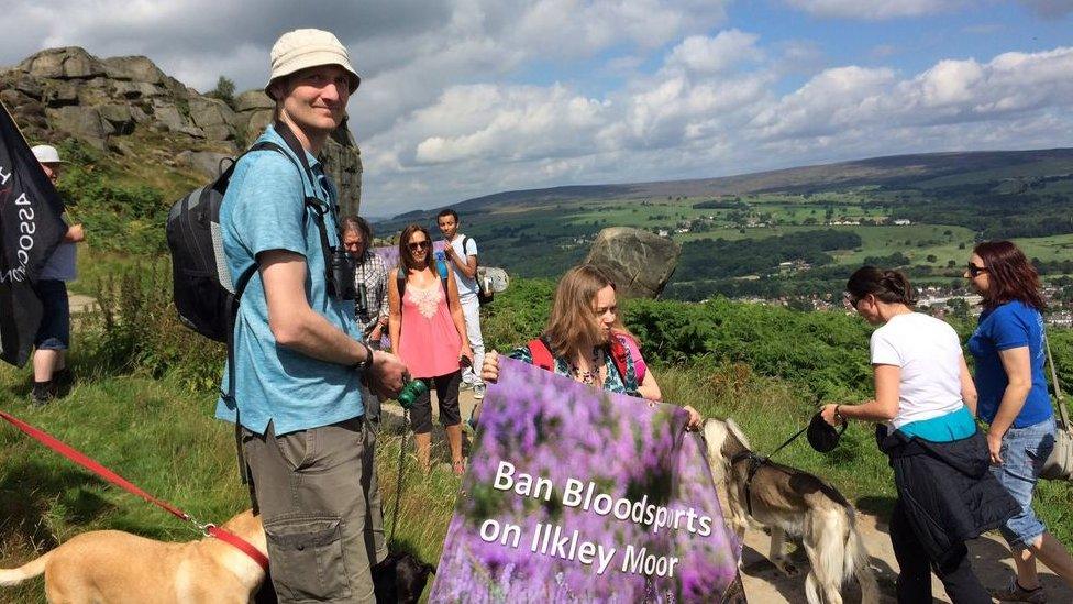 Ilkley Moor bloodsports protest