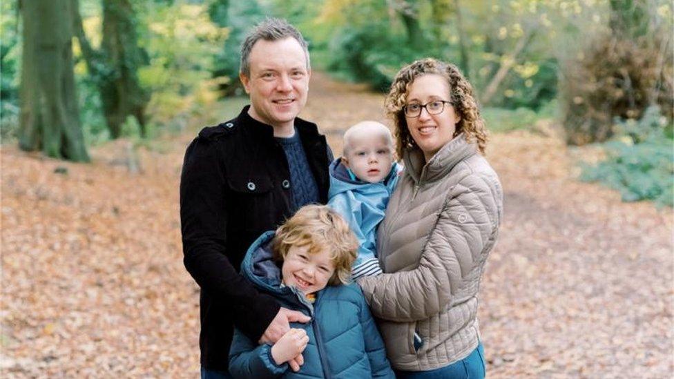 Gemma Marshall and her family