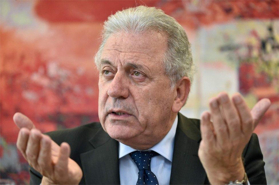 EU Commissioner of Migration Dimitris Avramopoulos, January 2018