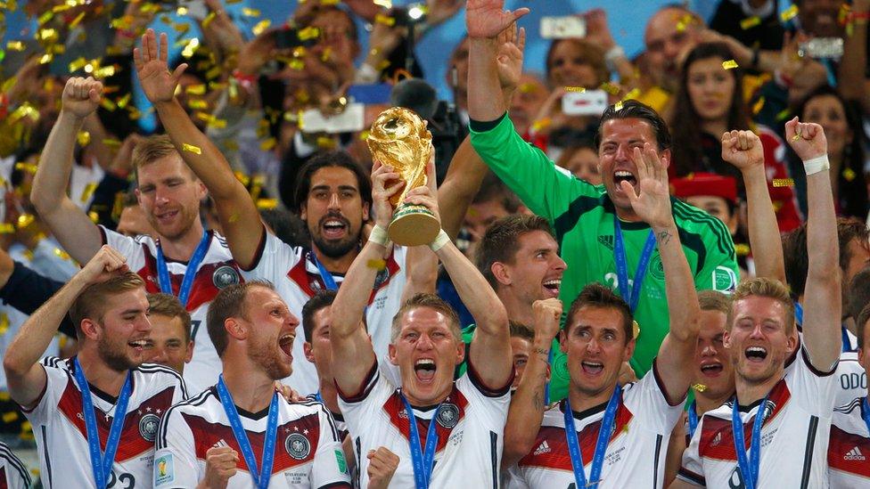 Germany lift the football World Cup in 2014