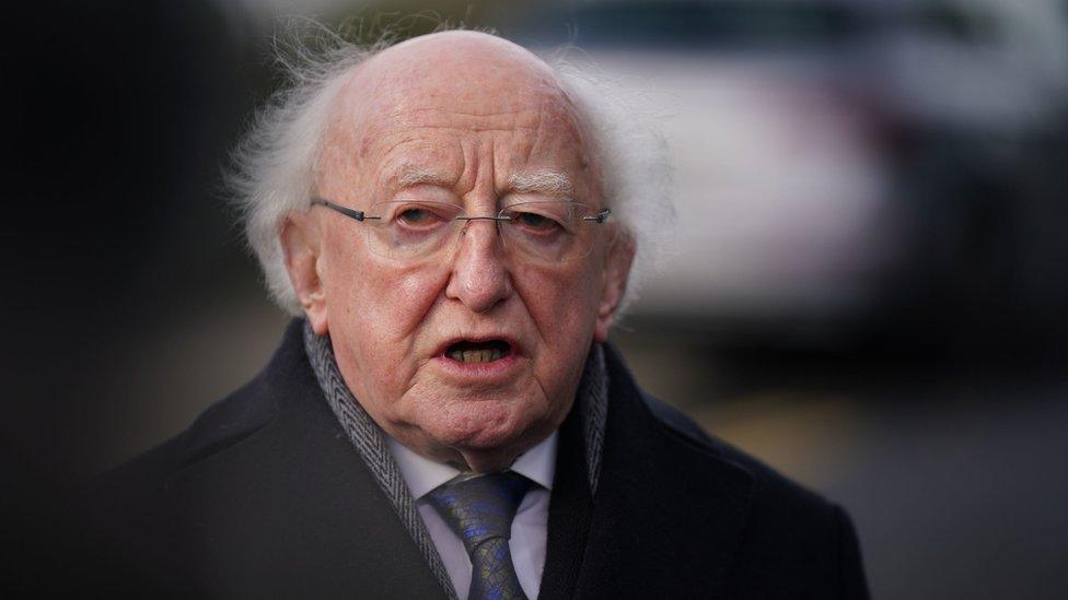 Irish president Michael D Higgins