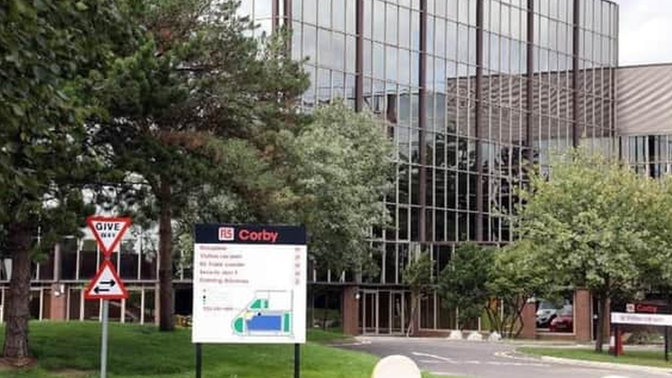 Large glass-fronted office building