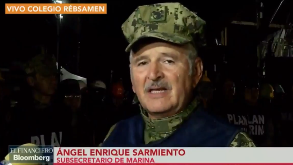 Undersecretary of the navy, Angel Enrique Sarmiento, apologised on Thursday night for conflicting reports about the existence of Frida Sofia