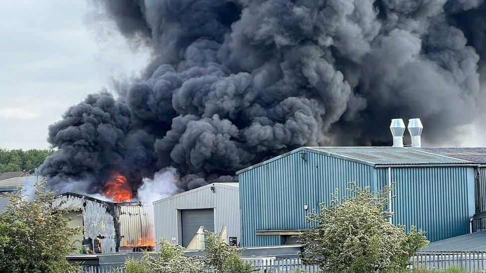 Factory fire