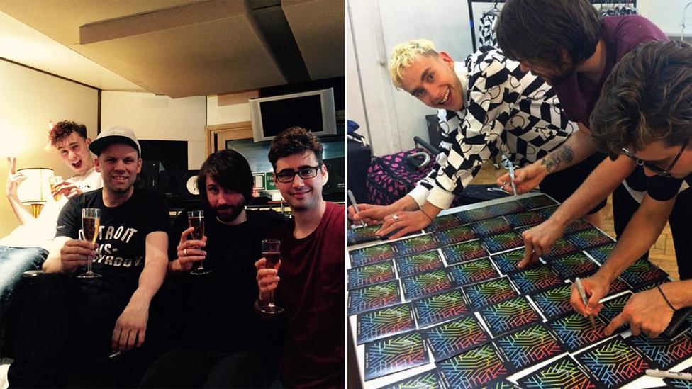 Years & Years sign copies of their album