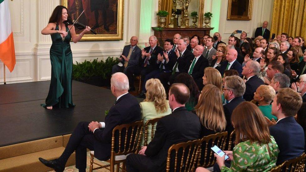 St Patrick's Day celebrations in the White House in 2022