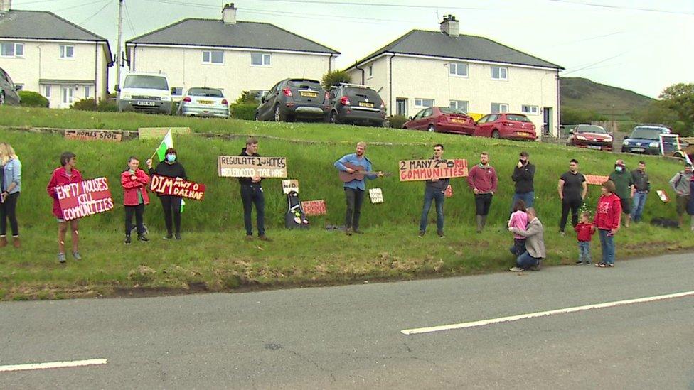 People with placards