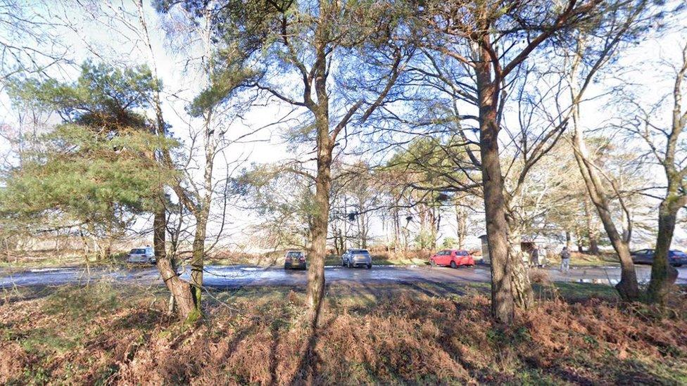 Car park in Ashdown Forest