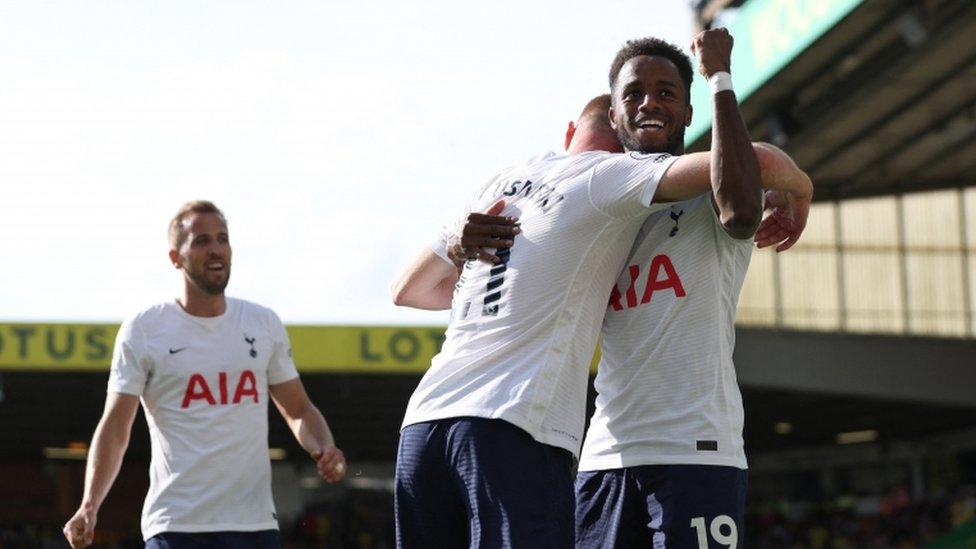 Spurs celebrate goal