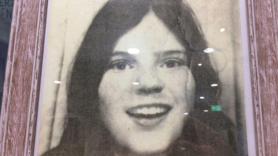 The image shows Annette McGavigan before she was killed in 1971