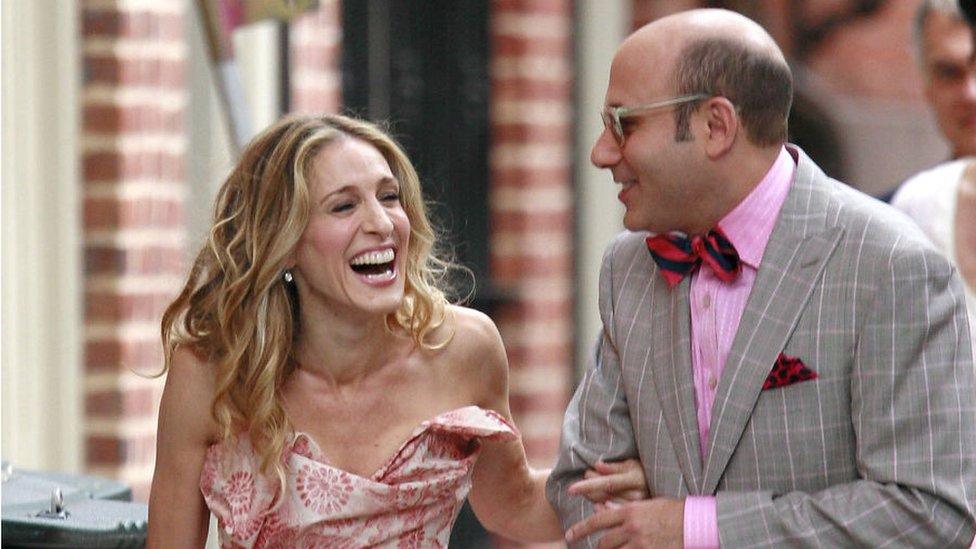 Willie Garson with Sarah Jessica Parker