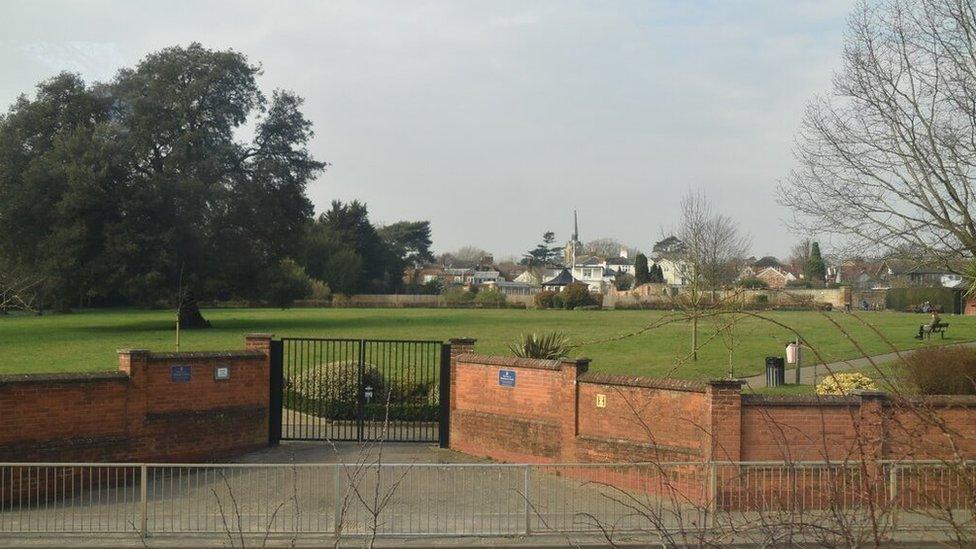 A general view of Elmhurst Park