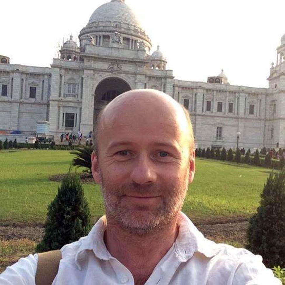 Matt travelling in India in 2016