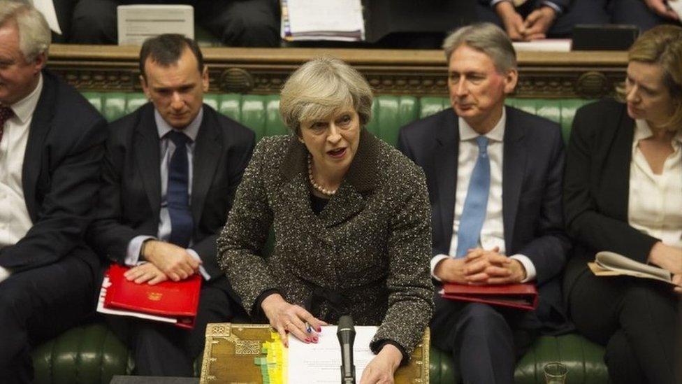 Theresa May at Prime Minister's Questions