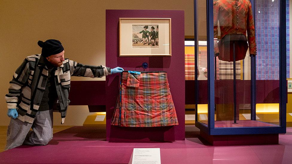 Kilt in museum