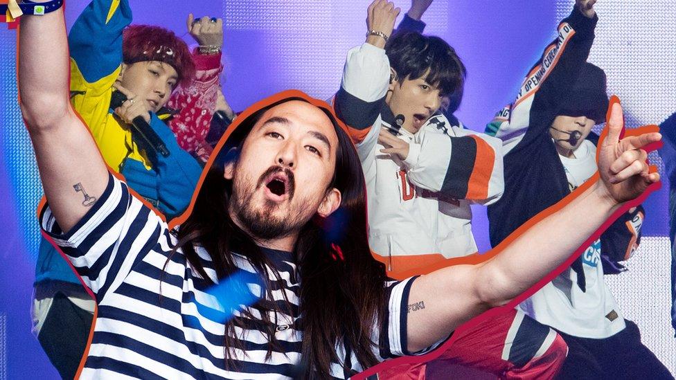 Steve Aoki and BTS