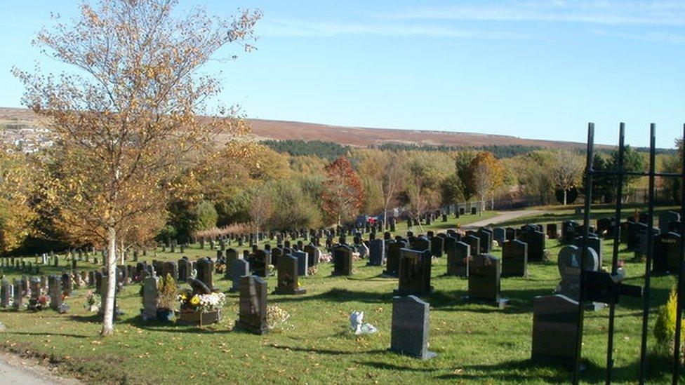 Blaenavon Cemetery - photo © Jaggery