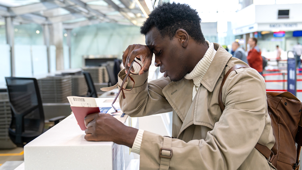 Man at airport