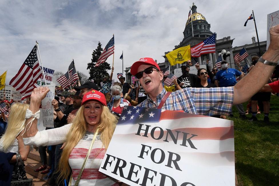 Protesters in Denver