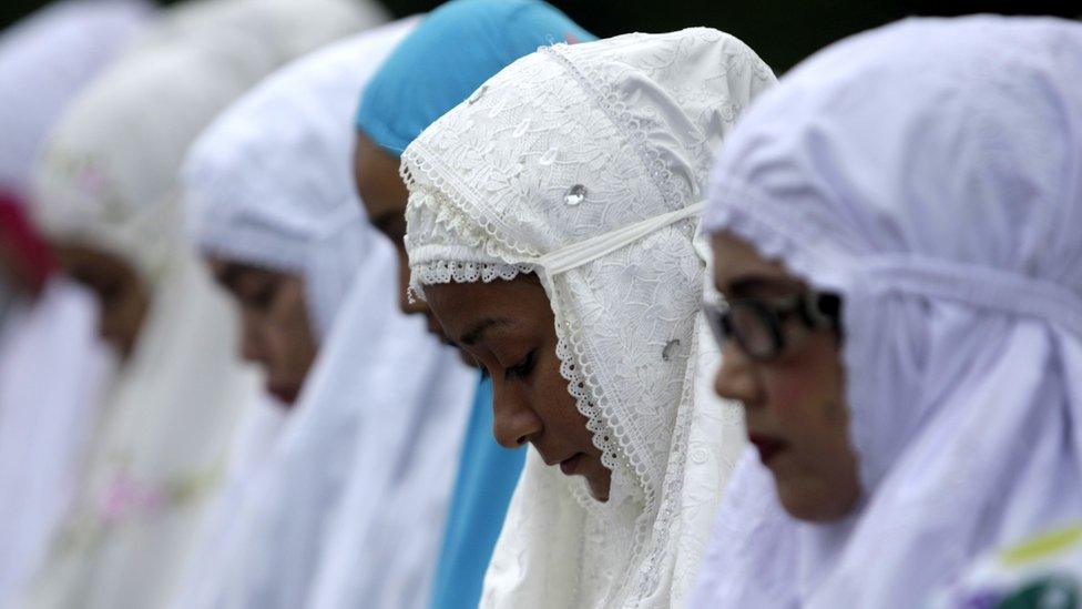 Indonesian Muslims celebrate the Eid al-Adha