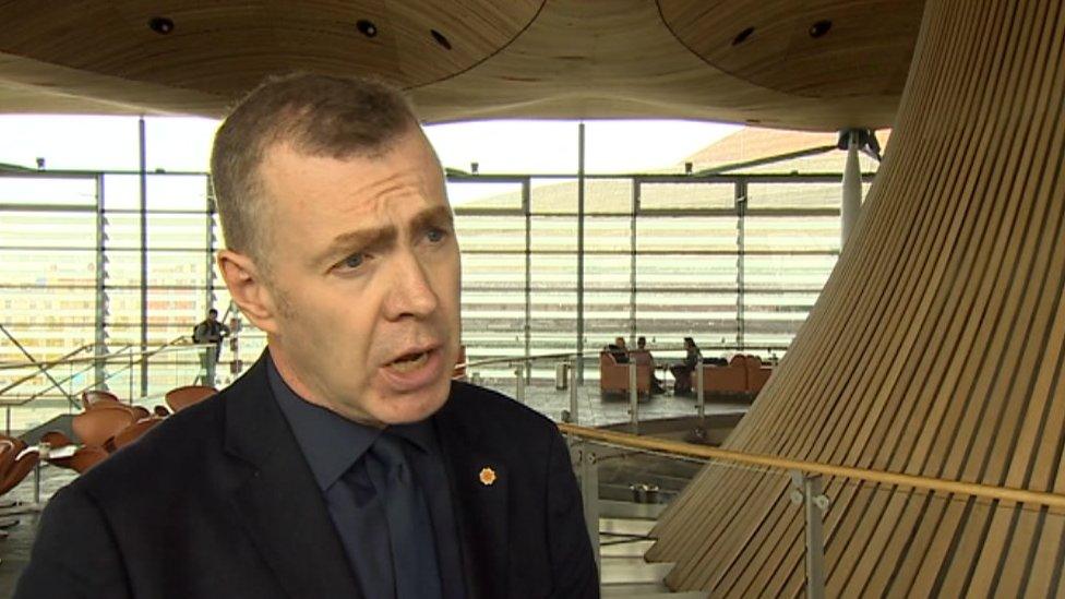 Adam Price in the Senedd