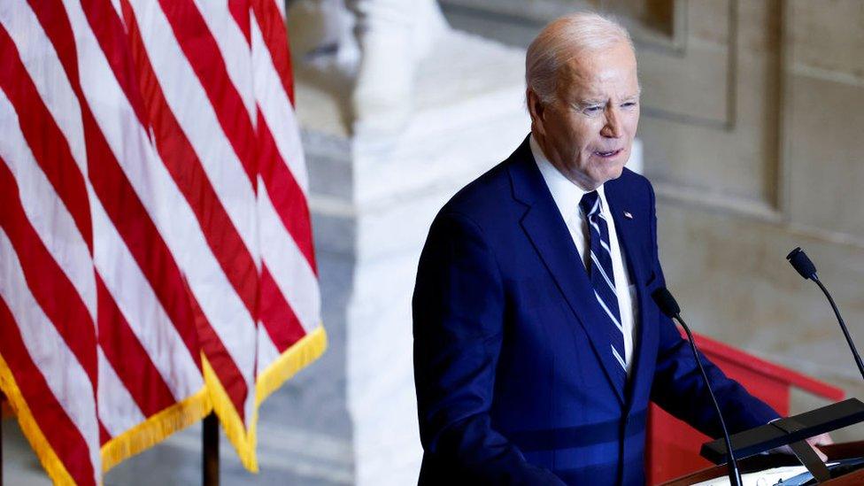 Image shows Joe Biden