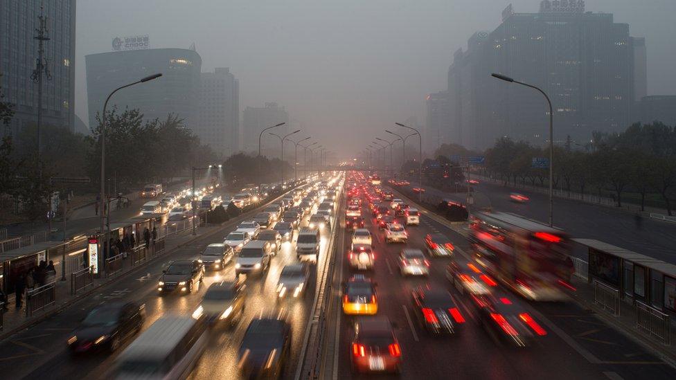 Second ring road in Beijing, China