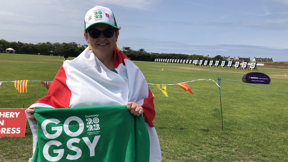 Melanie Taylor is cheering on her daughter Morgan and husband Paul in the archery