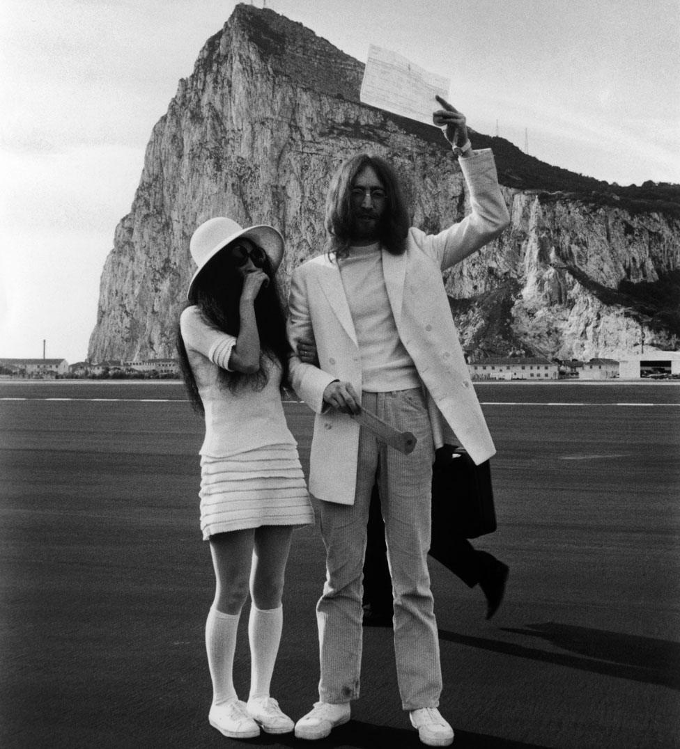 Yoko Ono and John Lennon