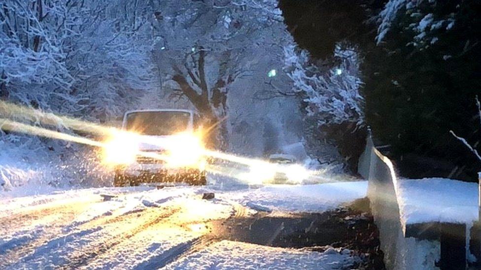 snow in South Lanarkshire