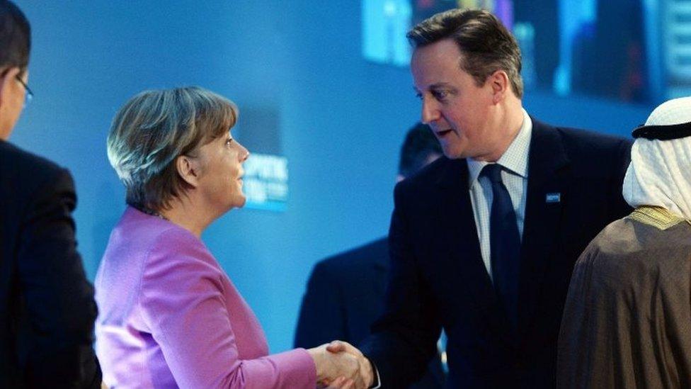 Angela Merkel and David Cameron