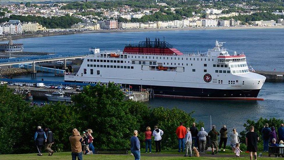 Manxman berthed at King Edward VIII Pier