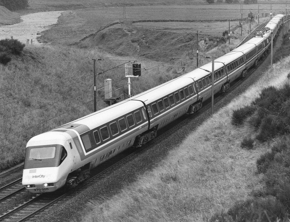 An Advanced Passenger Train, pictured in 1984, the year the previous record was set