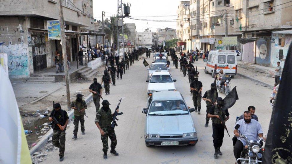 The al-Quds Brigade parade in 2012